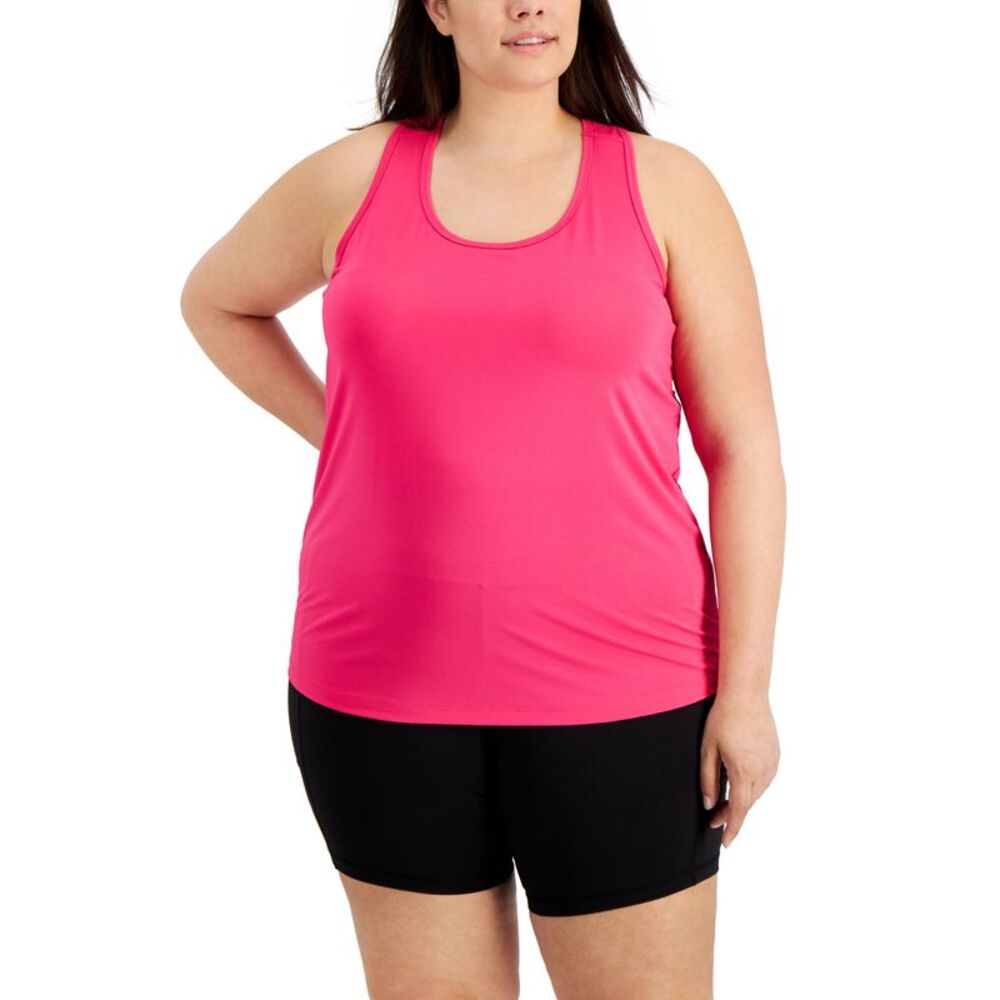 ID Ideology Plus Size Textured Tank Top